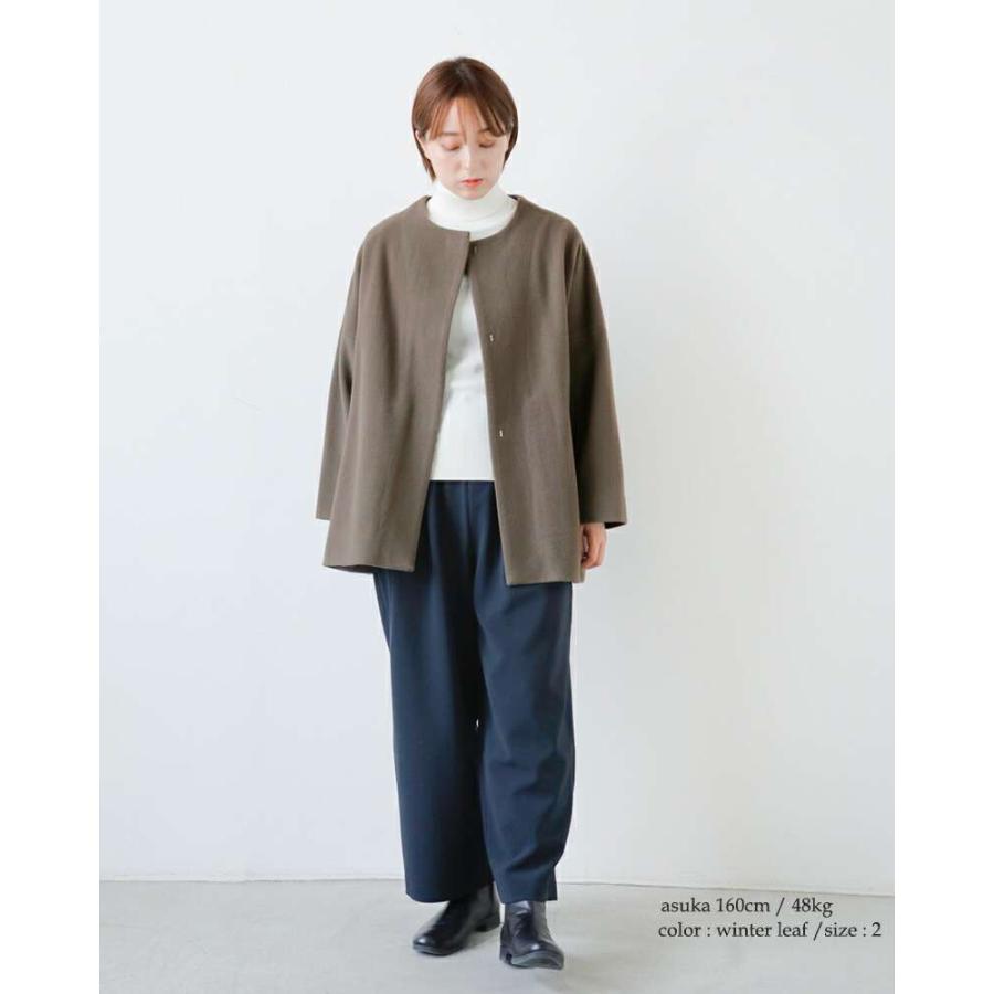 evam eva エヴァムエヴァ ウール ショート コート e253t208