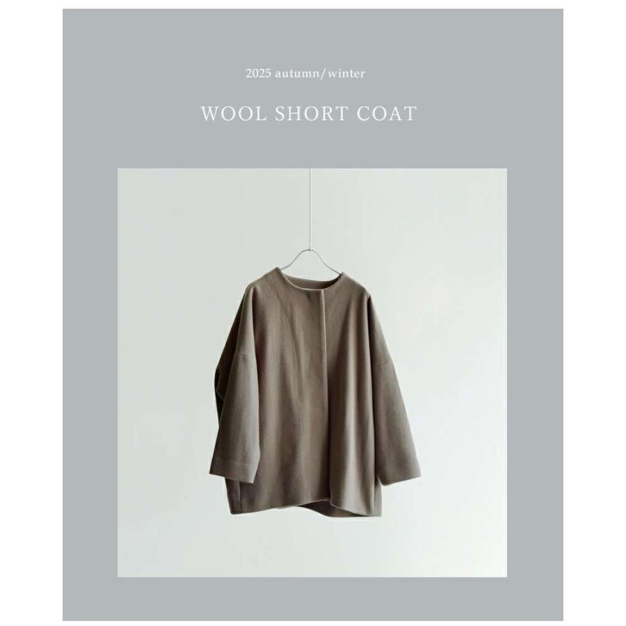 【美品】evam evaコットンフード付きショートコート size2 ベージュ evam eva エヴァムエヴァ ウール ショート コート e253t208