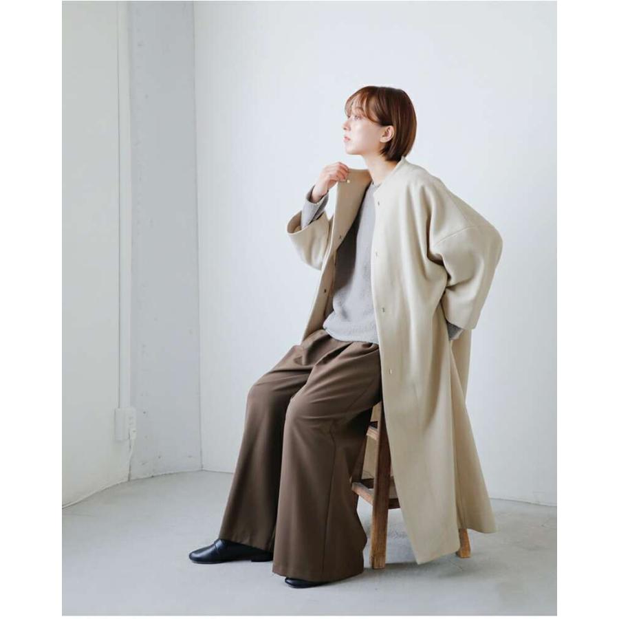 evam eva（エヴァムエヴァ） ウール ロング コート e253t209