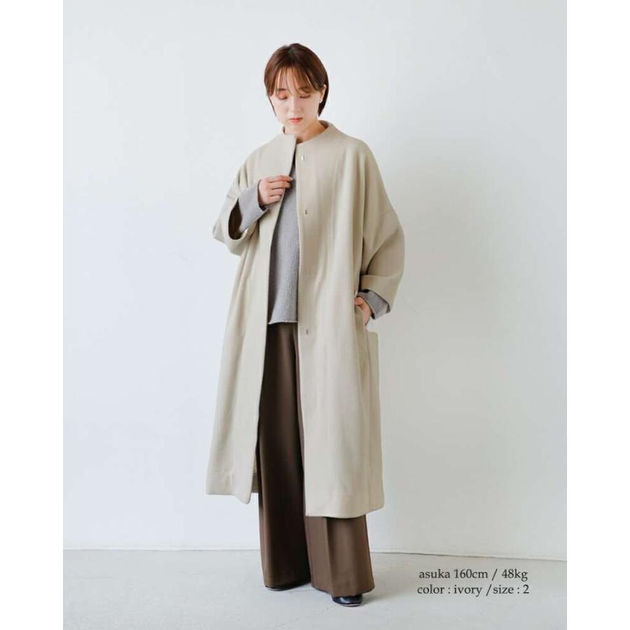 evam eva（エヴァムエヴァ） ウール ロング コート e253t209