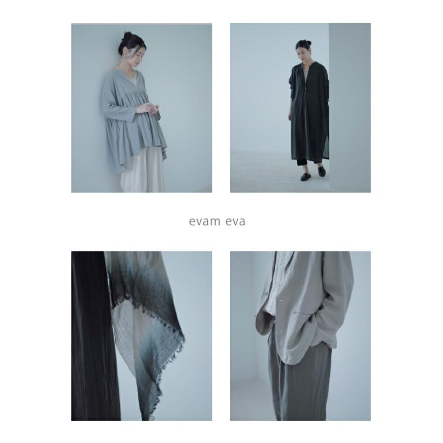 evam eva エヴァムエヴァ　リネンカシミヤ大判ストール evam eva（エヴァムエヴァ） コットン リネン ボカシ ストール