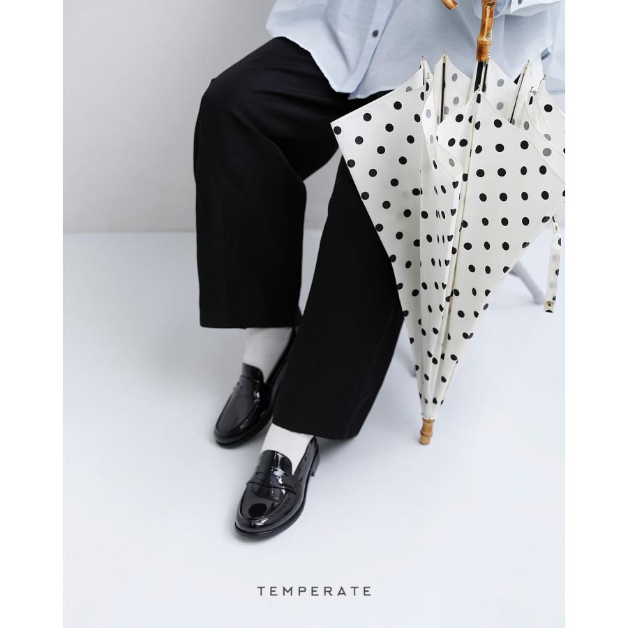 Tian Tao新品  ブラック&ホワイトポロ2 テンパレイト TEMPERATE レイン コイン ローファー EATHAN eathan