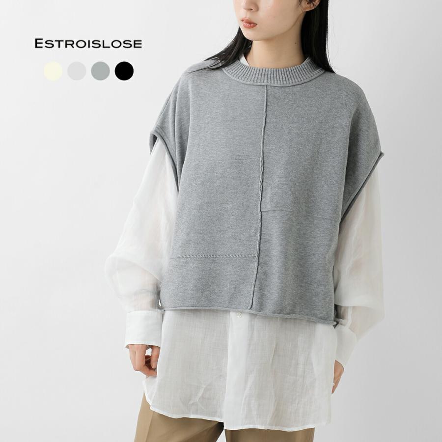 ESTROISLOSE（エストゥロワルーズ） コットン ミラノリブ ベスト