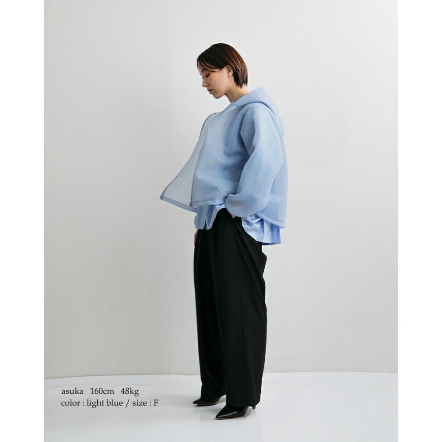 ユーフォリック euphoric' シアー ダンボール パーカー Sheer Parka eu