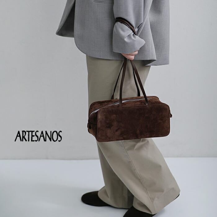 ARTESANOS（アルテサノス） スエードレザー スクエア ショルダーバッグ