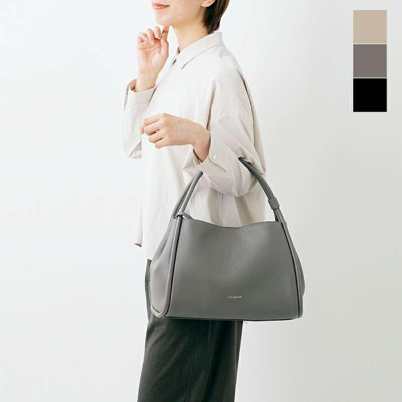 フィールアンドテイスト ハンドバッグ FEEL AND TASTE  カウレザー ポーチ付き ハンドバッグ “Atelier leather middle” f202b431  クーポン対象 FEEL AND TASTE（フィールアンドテイスト） カウレザー ポーチ付き
