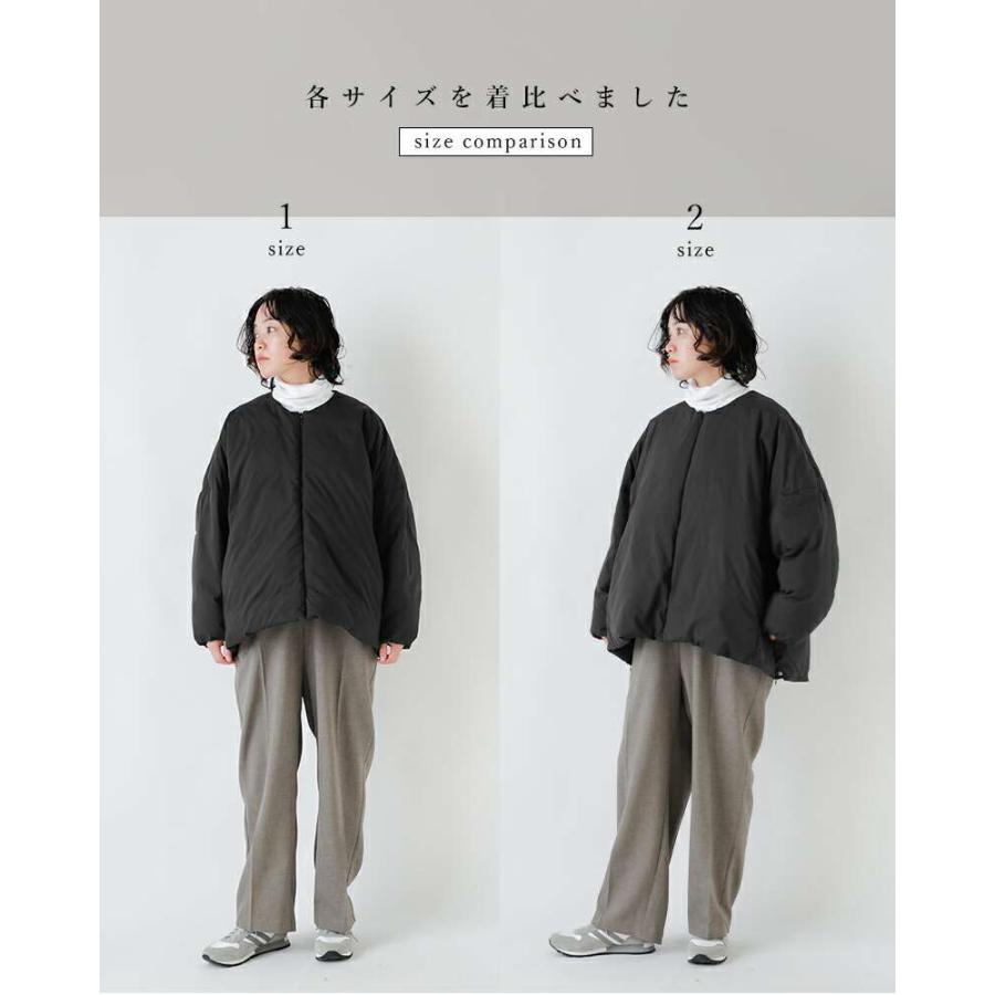 miffew（ミフュー） 撥水 帯電防止 ノーカラー オーバー ダウン