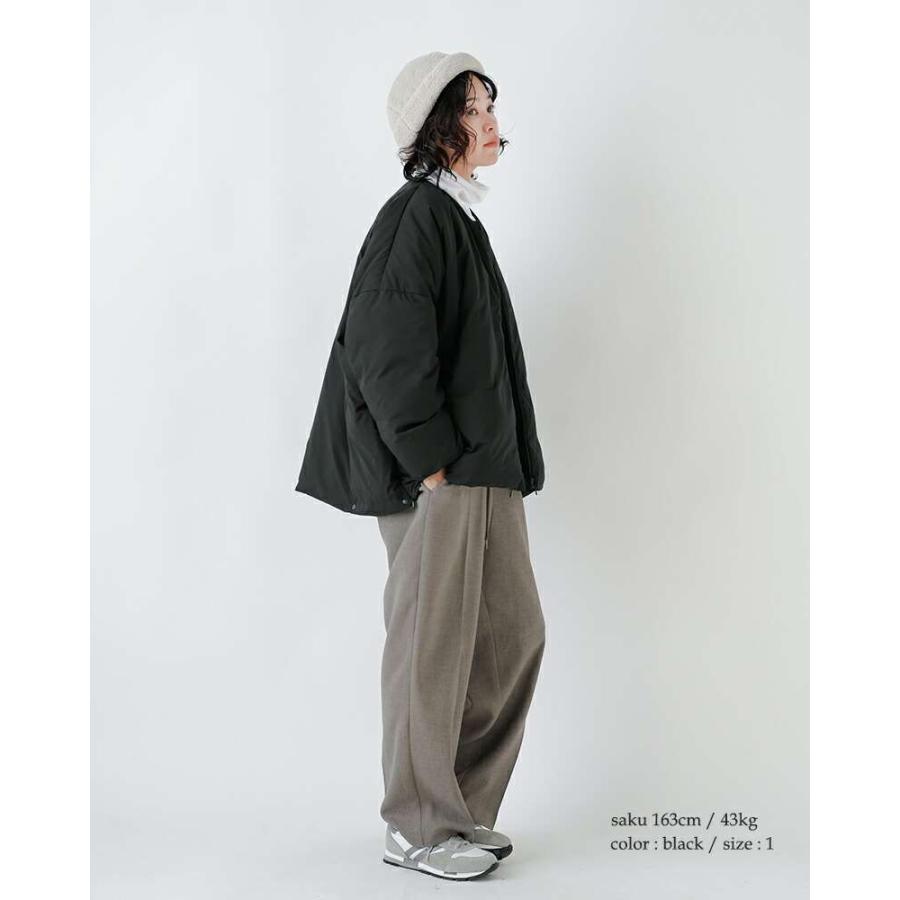 miffew（ミフュー） 撥水 帯電防止 ノーカラー オーバー ダウン