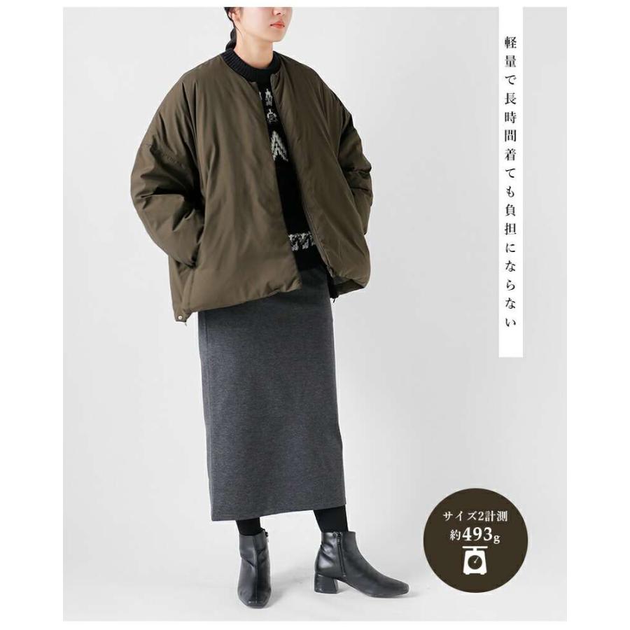 miffew（ミフュー） 撥水 帯電防止 ノーカラー オーバー ダウン