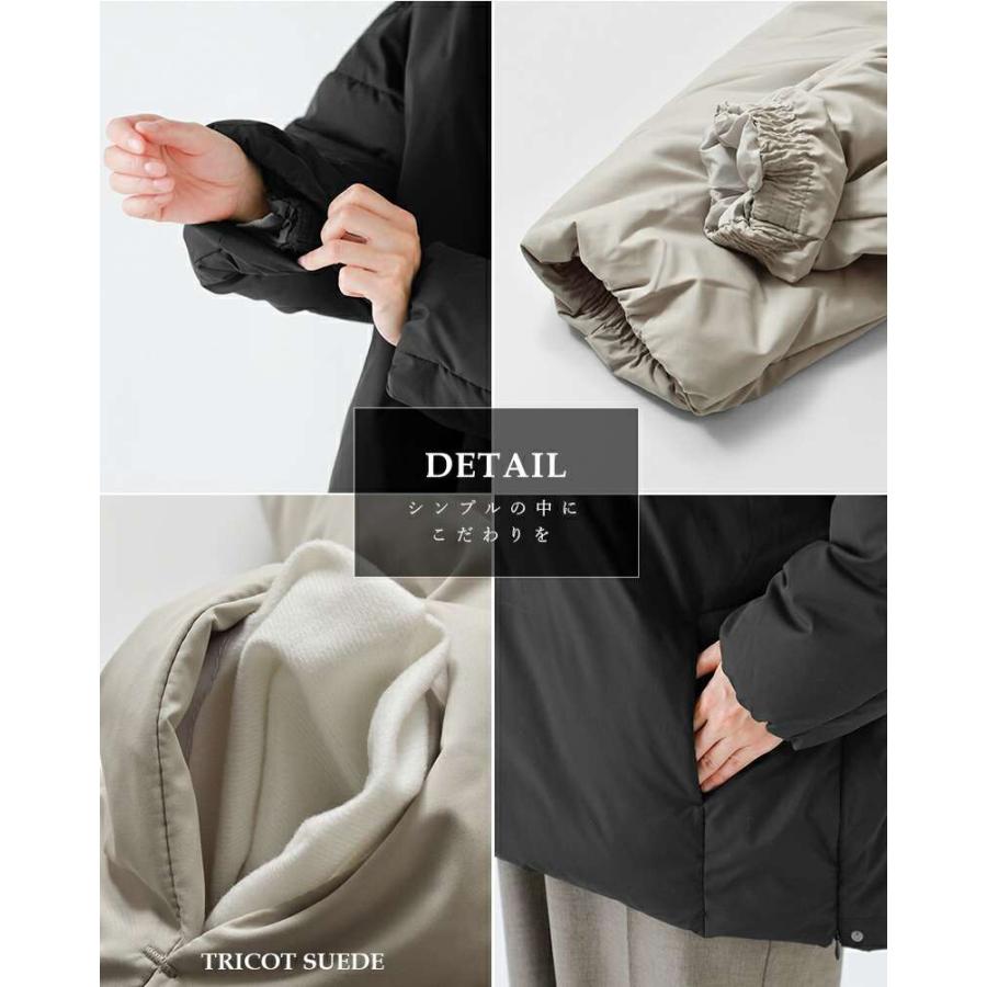 miffew（ミフュー） 撥水 帯電防止 ノーカラー オーバー ダウン