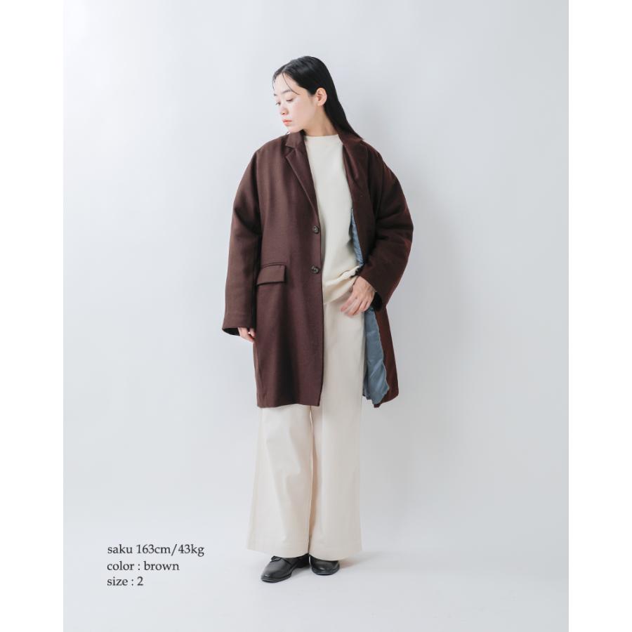 miffew ミフュー シングル ブレステッド ダウン コート SINGLE