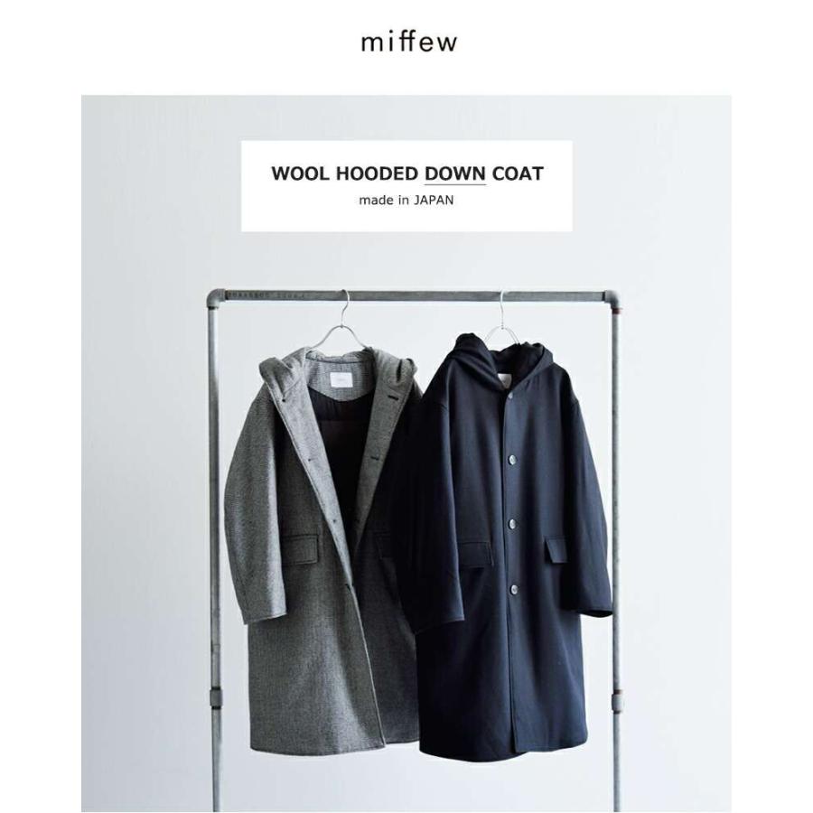 miffew 【クーポン対象】ミフュー ウール フーデット ダウン miffew 【クーポン対象】ミフュー ウール フーデット ダウン