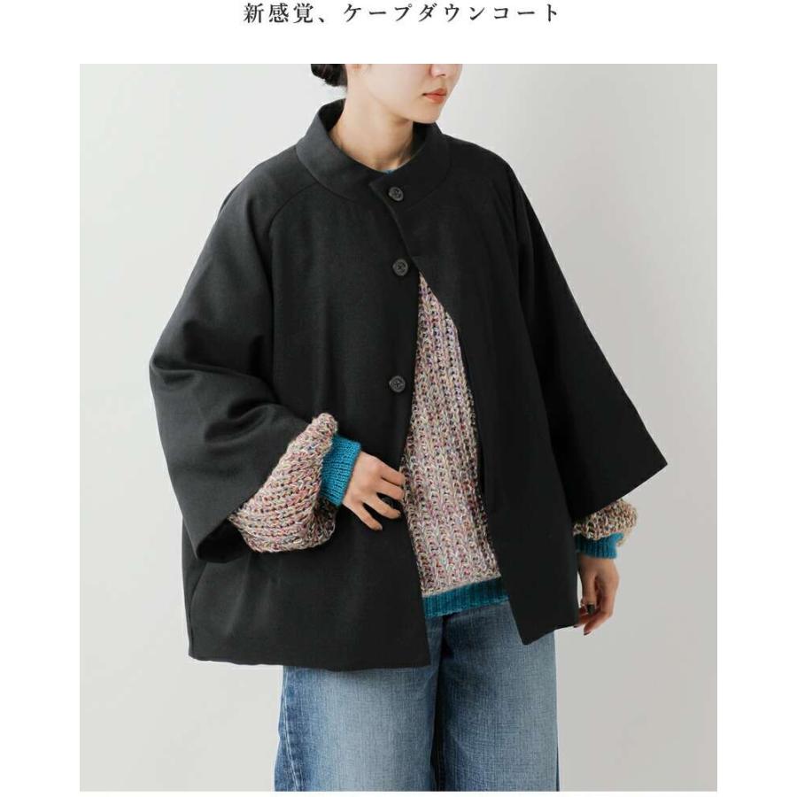 ケープ　コート　MIHO KAWAHITOセブンテンバイミホカワヒト sj.0023AW25-black ケープコート The Black-and-White Realism 2025