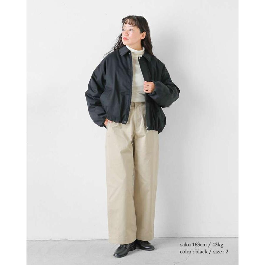 MATSUFUJI ノーカラージップアップブルゾン MATSUFUJI ノーカラー