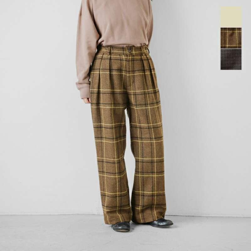 専用☆MACHATT 25SS タックハーフパンツ ブラウンサイズ38 専用