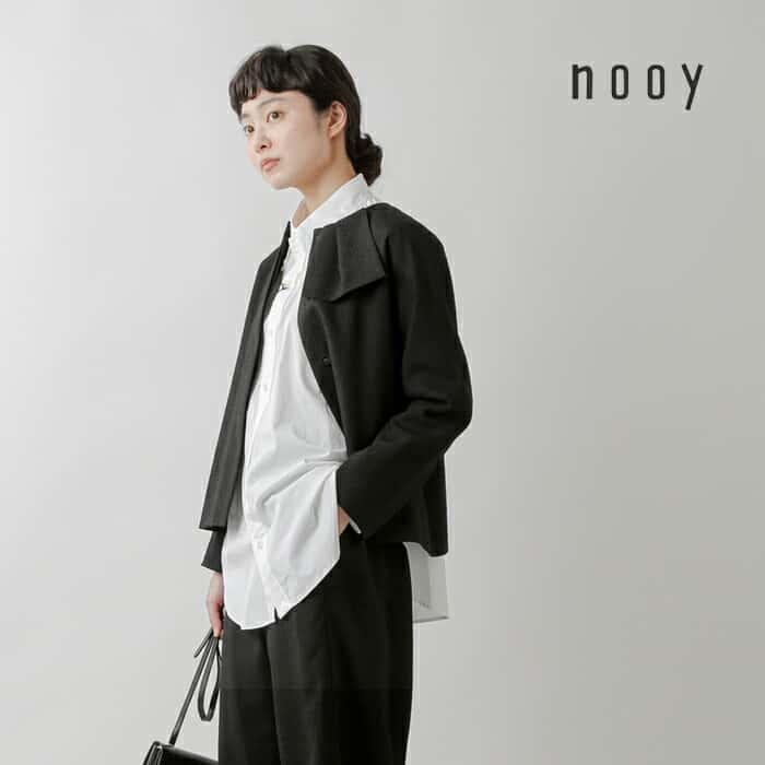 nooy（ヌーイ） ブークレ ジャガード ハンカチーフ ジャケット fjk05