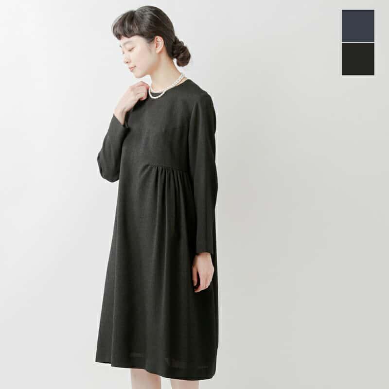nooy ヌーイ　ブークレー　ジャガード　ワンピース nooy（ヌーイ） ブークレ ジャガード ブラック ベル ワンピース fop01