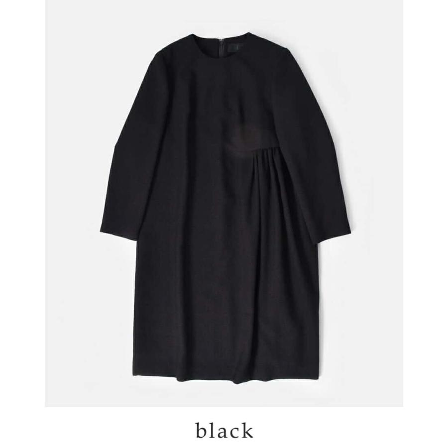 nooy ブラックベルワンピース nooy ヌーイ ブークレ ジャガード ブラック ベル ワンピース