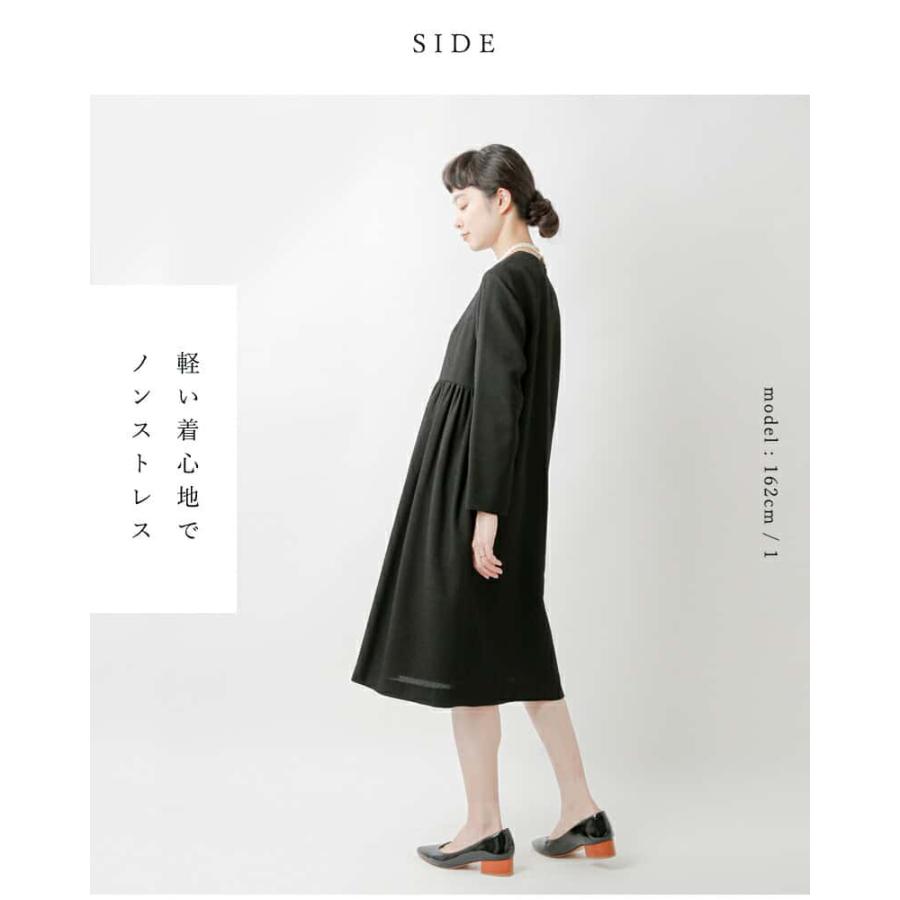 nooy ブラックベルワンピース nooy ヌーイ ブークレ ジャガード ブラック ベル ワンピース