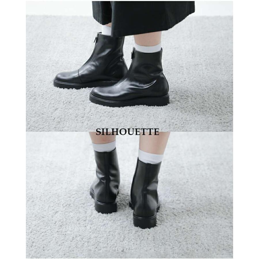 ビューティフルシューズ BEAUTIFUL SHOES キップレザー フロントジップ 