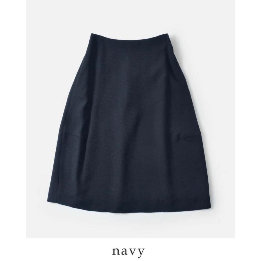 nooy（ヌーイ） ブークレ ジャガード ブラック ランプ スカート fsk02