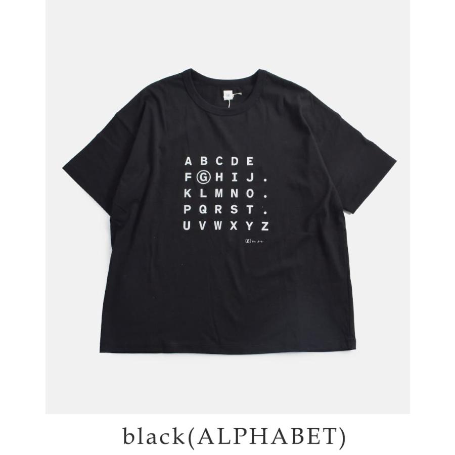 グラム g コットン 天竺 プリント Tシャツ COMMENT ALPHABET CHEETAH g