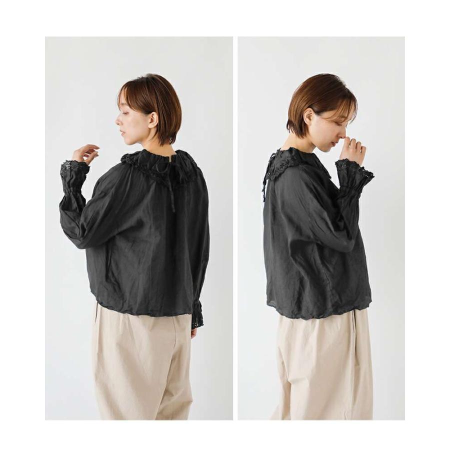 gauze# ２wayブラウス Gauze#//ANTIQUE LACE FRILL 2WAY BLOUSE/アンティークレース