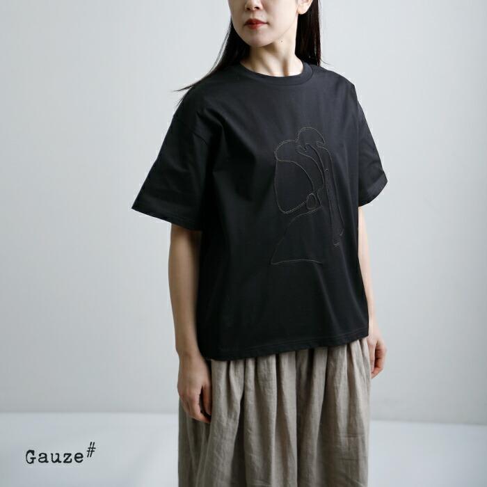 Gauze#（ガーゼ） コットン アート Tシャツ ART T-SHIRT g1167