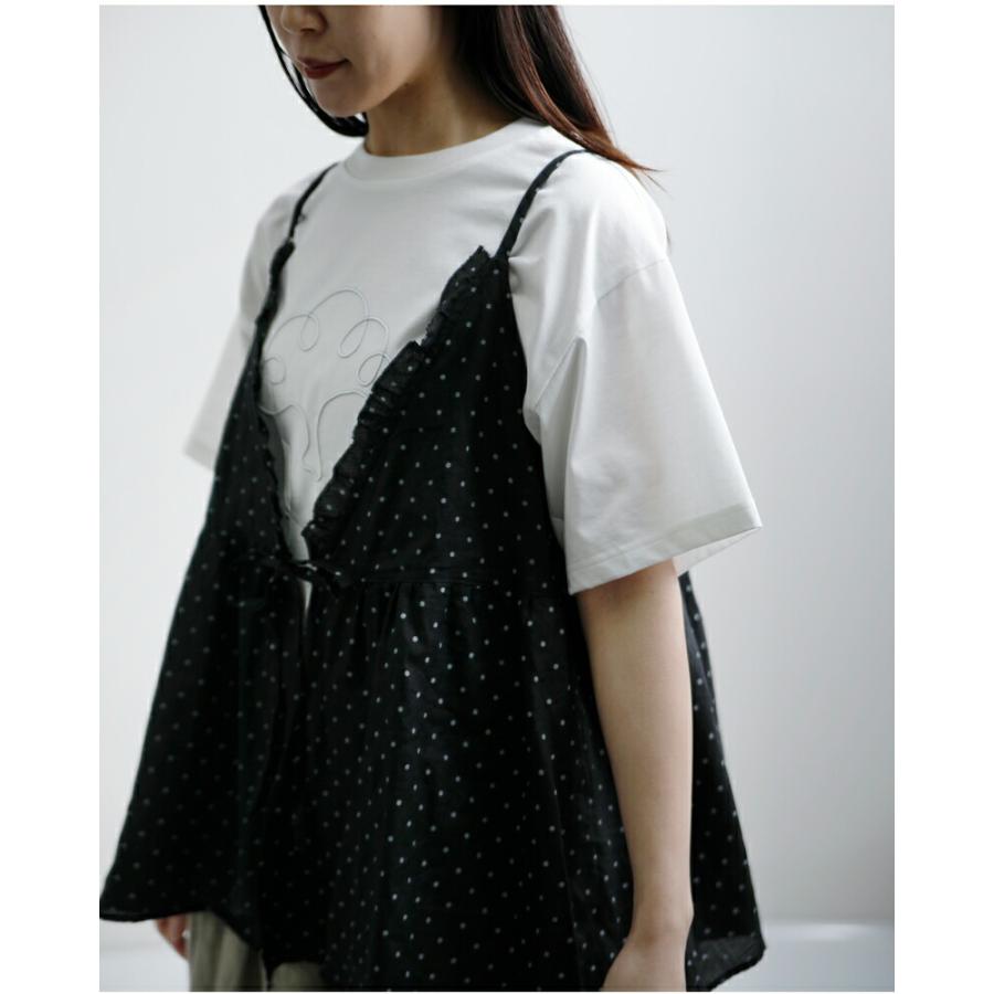 Gauze#（ガーゼ） ラミーリネン 2way スモールドット カシュクール
