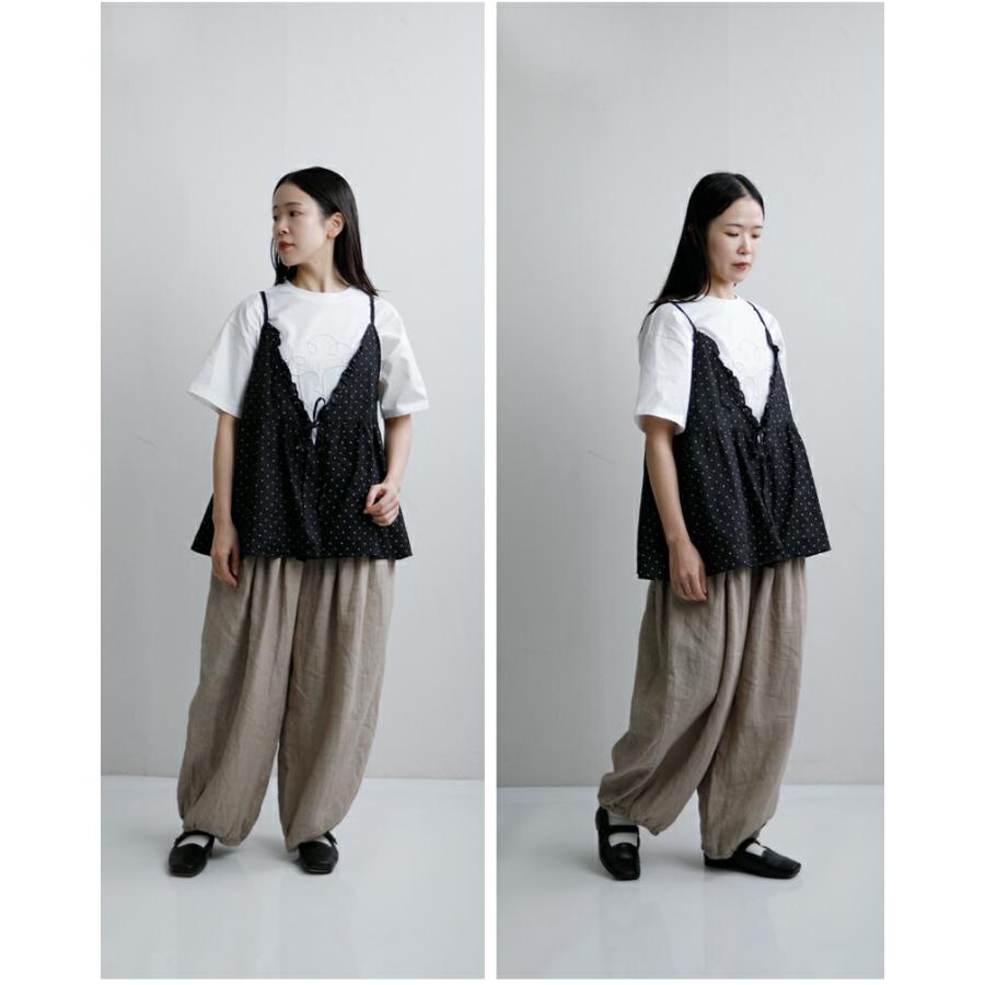 Gauze#（ガーゼ） ラミーリネン 2way スモールドット カシュクール