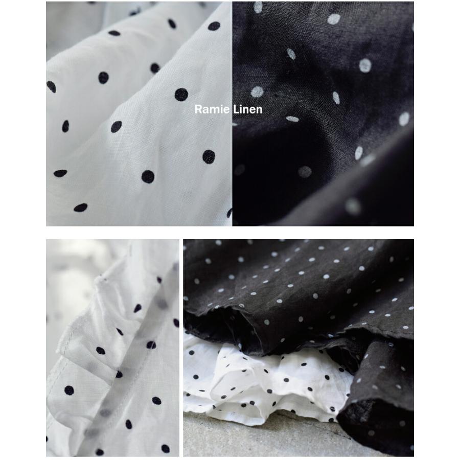 Gauze#（ガーゼ） ラミーリネン 2way スモールドット カシュクール