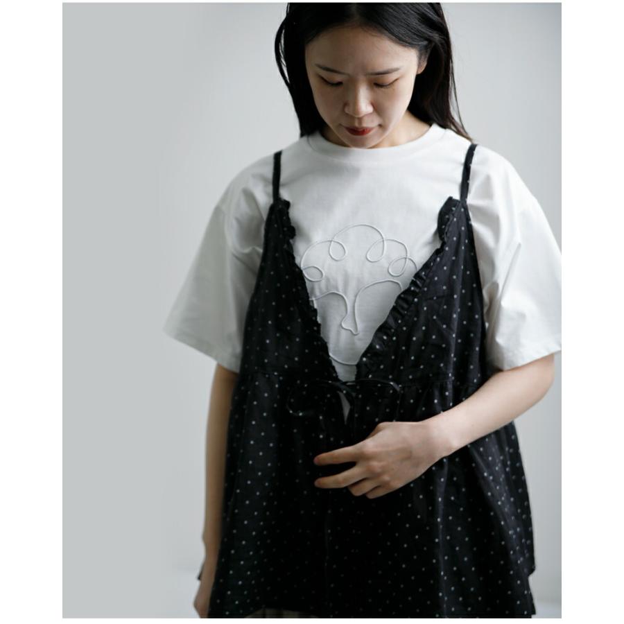 Gauze#（ガーゼ） ラミーリネン 2way スモールドット カシュクール