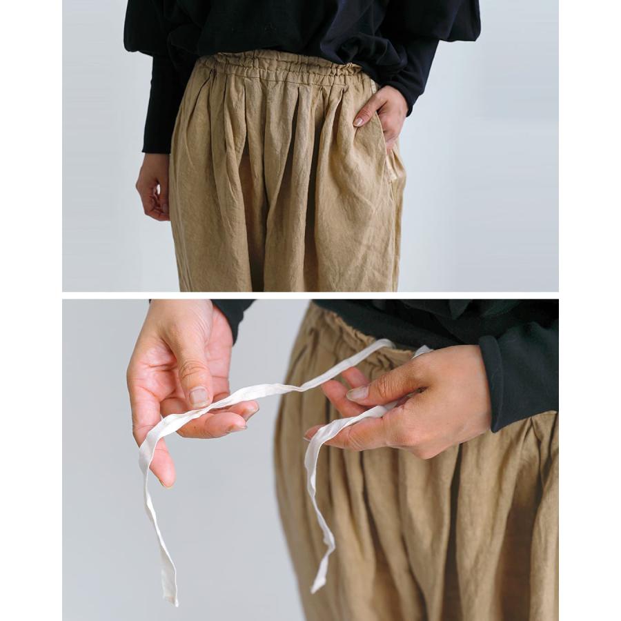 パンツ haag side string pants S Gauze#（ガーゼ） リネン サイドライン ストリングパンツ CLASSICAL