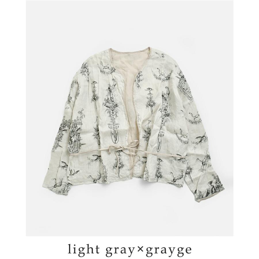 Gauze#（ガーゼ） ラミーリネン リバーシブル ローブ Florence ROBE 