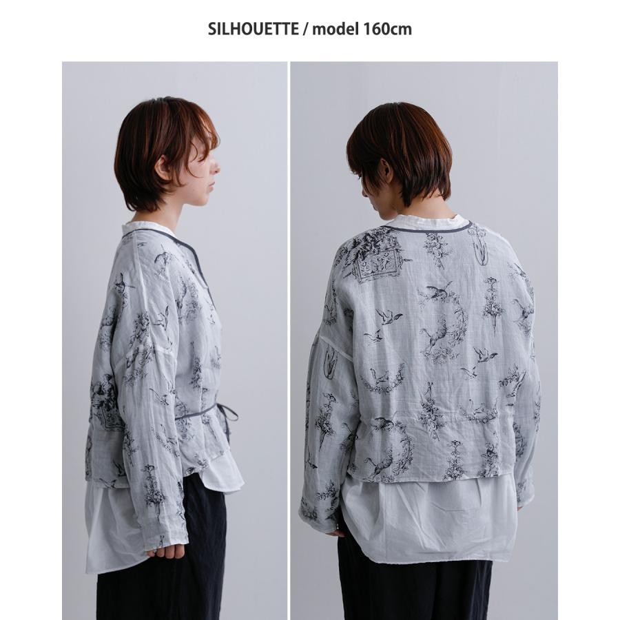 Gauze#（ガーゼ） ラミーリネン リバーシブル ローブ Florence ROBE 