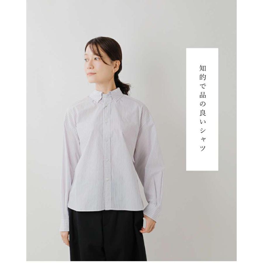 Gympleex ストライプ 長袖シャツ Lサイズ GYMPHLEX ジムフレックス Gymphlex ストライプ ボタンダウン