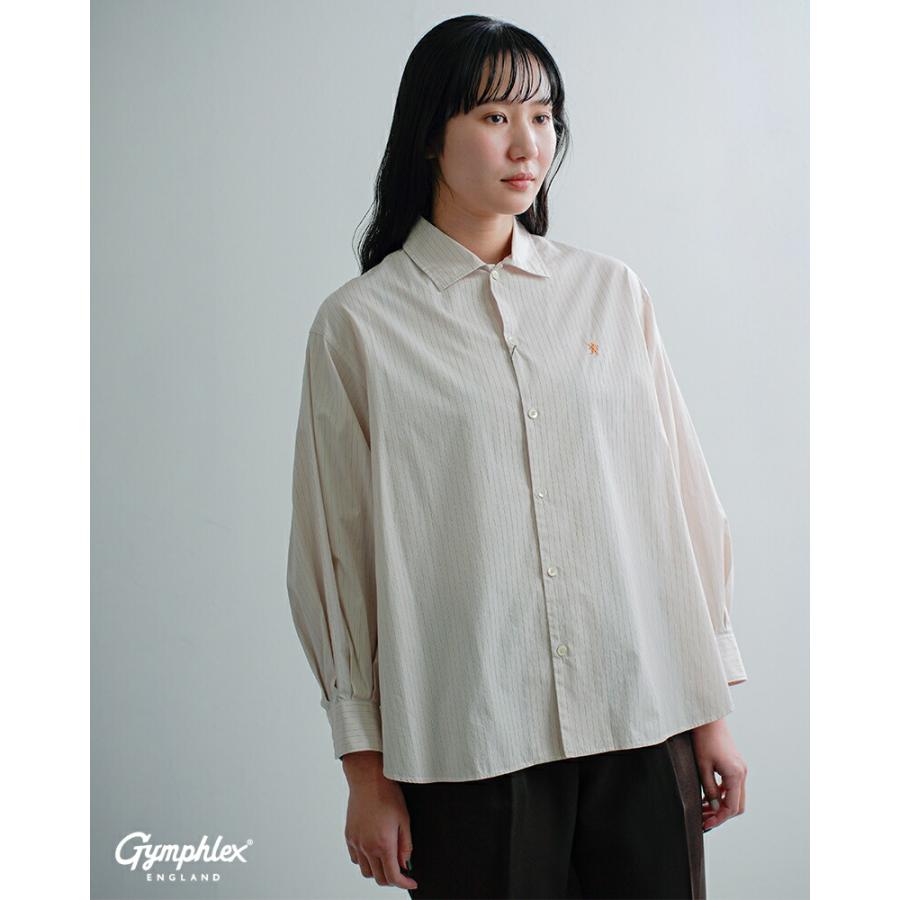 ジムフレックス　コットンプルオーバーシャツ　ベージュ14　Gymphlex GYMPHLEX（ジムフレックス） コットン レギュラーカラー 長袖