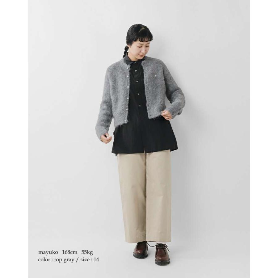 Gymphlex シャギー　モヘアカーディガン(チャコールグレー)定価2万弱 Gymphlex シャギー モヘアカーディガン(チャコールグレー)定価2万弱