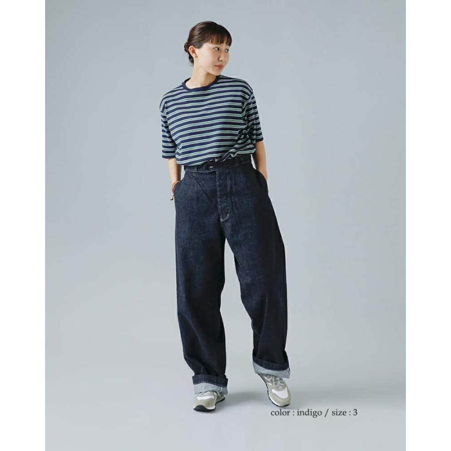 LENO リノ 12oz セルヴィッジ デニム バックル バック トラウザー 