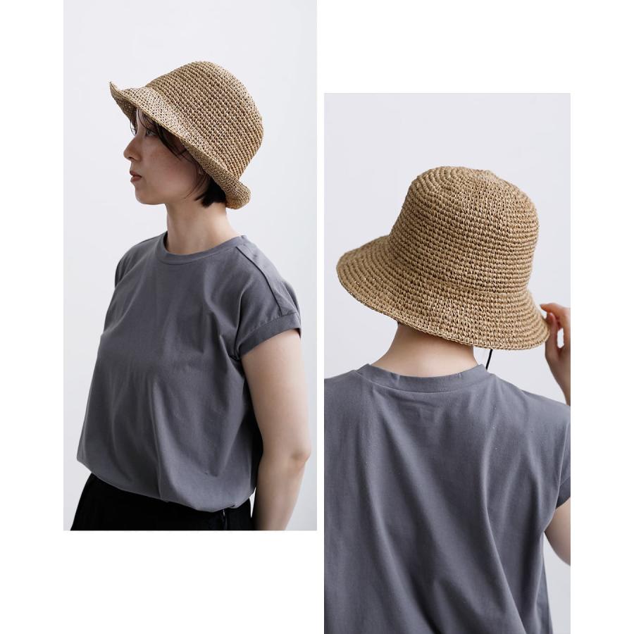 ハロ コモディティー halo commodity  ペーパー コマ細編み ハット Chip Dome Hat h261-422 レディース  春夏 2026ss新作の画像