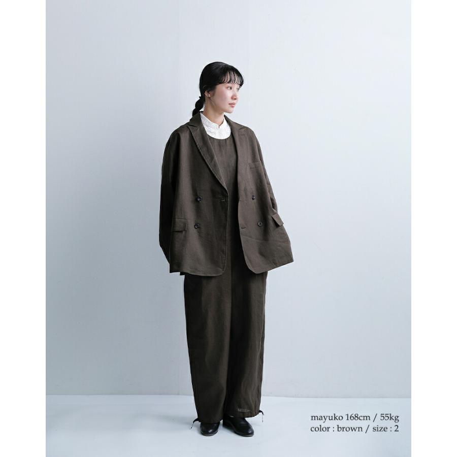 Honnete（オネット） リネン サロペット ho-26ss-p25 レディース