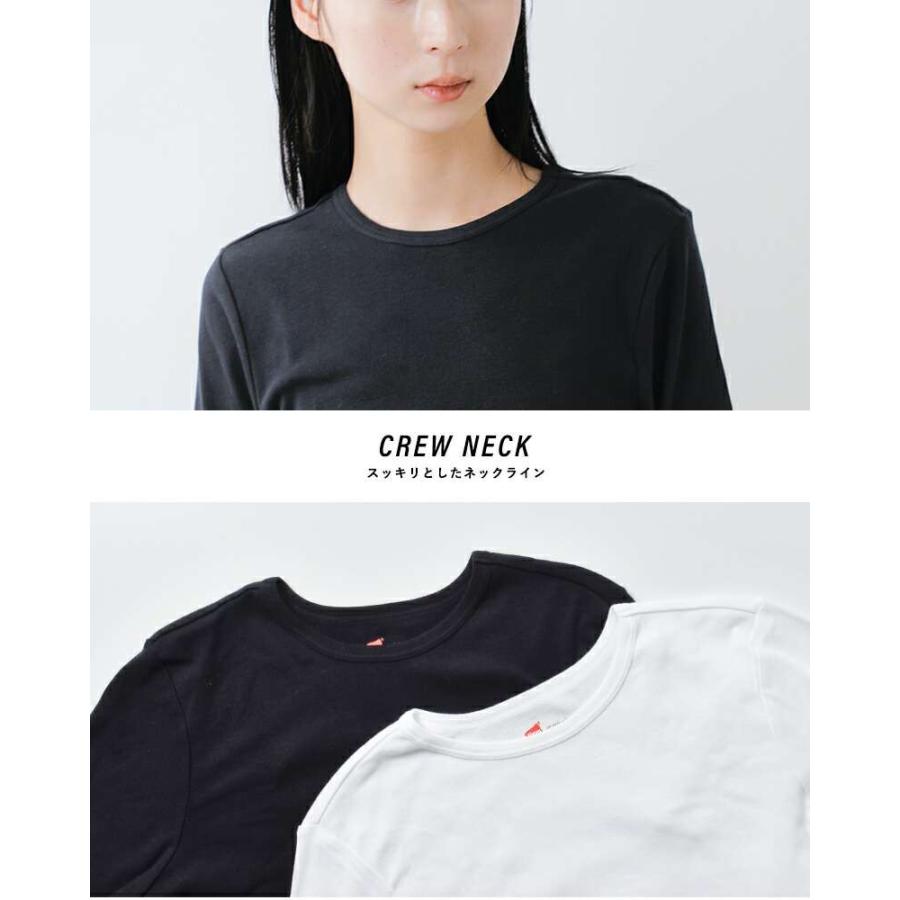 ヘインズ Hanes  コットン ロングスリーブ クルーネック プルオーバー hw4-c103  レディース 2025aw新作 | Hanes | 08