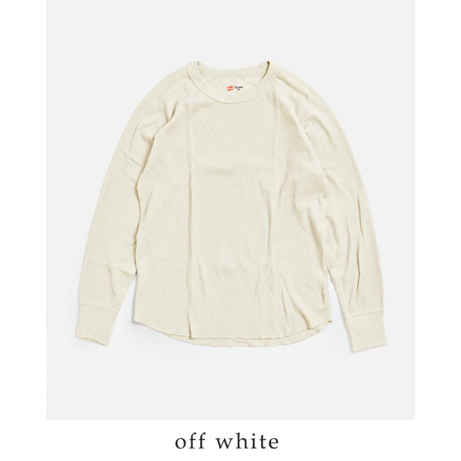 Hanes thisisneverthat ワッフル 長袖 L Hanes（ヘインズ） ワッフル クルーネック 長袖 Tシャツ THERMAL for