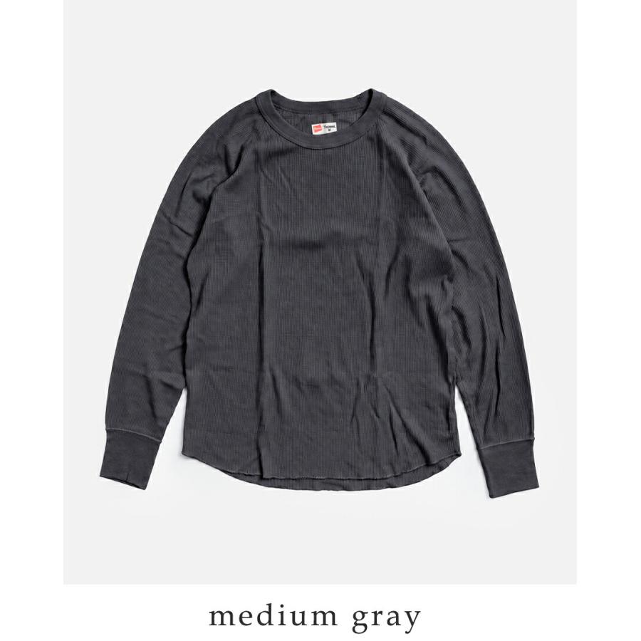 Hanes（ヘインズ） ワッフル クルーネック 長袖 Tシャツ THERMAL for