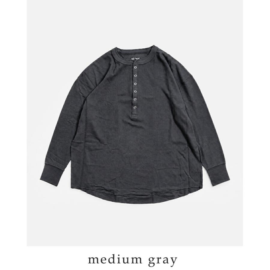 Hanes（ヘインズ） ワッフル ヘンリーネック 長袖 Tシャツ THERMAL for