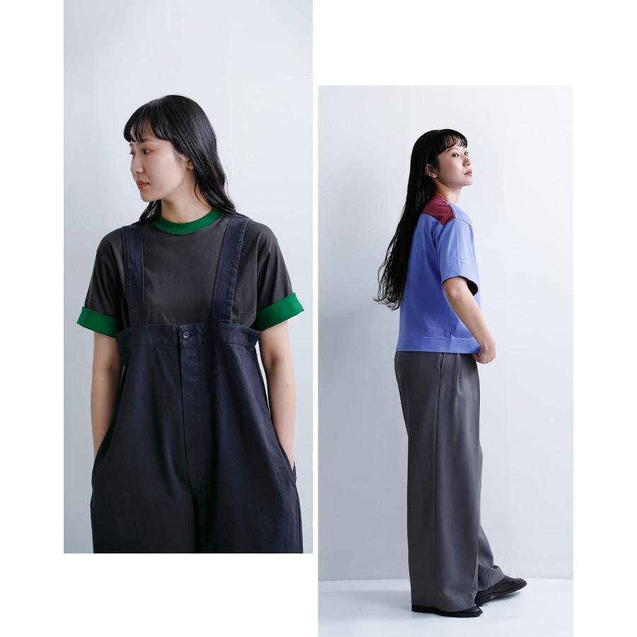 なとり 半袖Tシャツ ironari イロナリ コットン バイカラー Tシャツ OTRIM i-26503