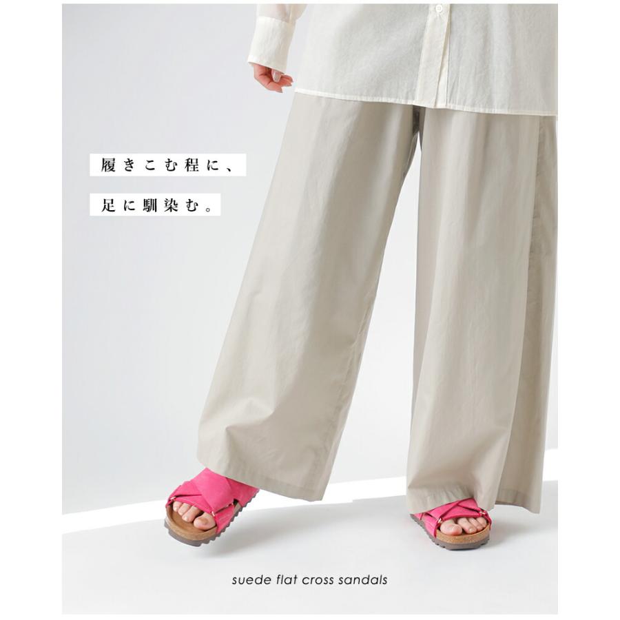 ヴィニーロ VINILO スエード フラット クロス サンダル ib-7517-af