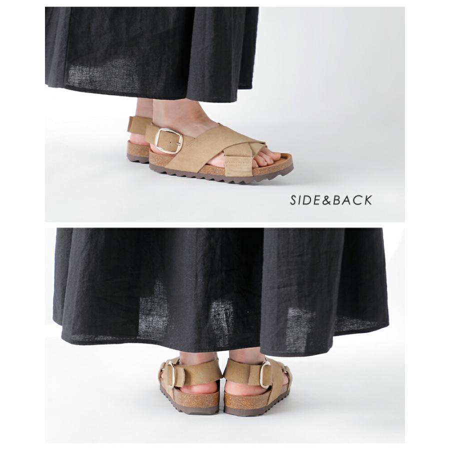 ヴィニーロ VINILO スエード フラット クロス サンダル ib-7517-af