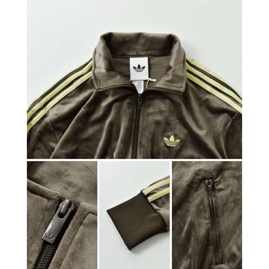 adidas トラックジャケット ベロアM オリーブ adidas Originals