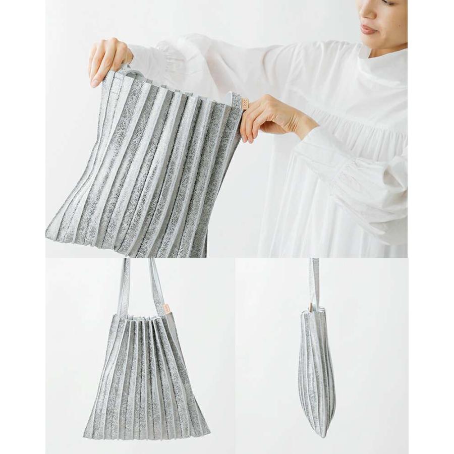 ikot（イコット） カウレザー アコーディオン ハンドバッグ ik123302r